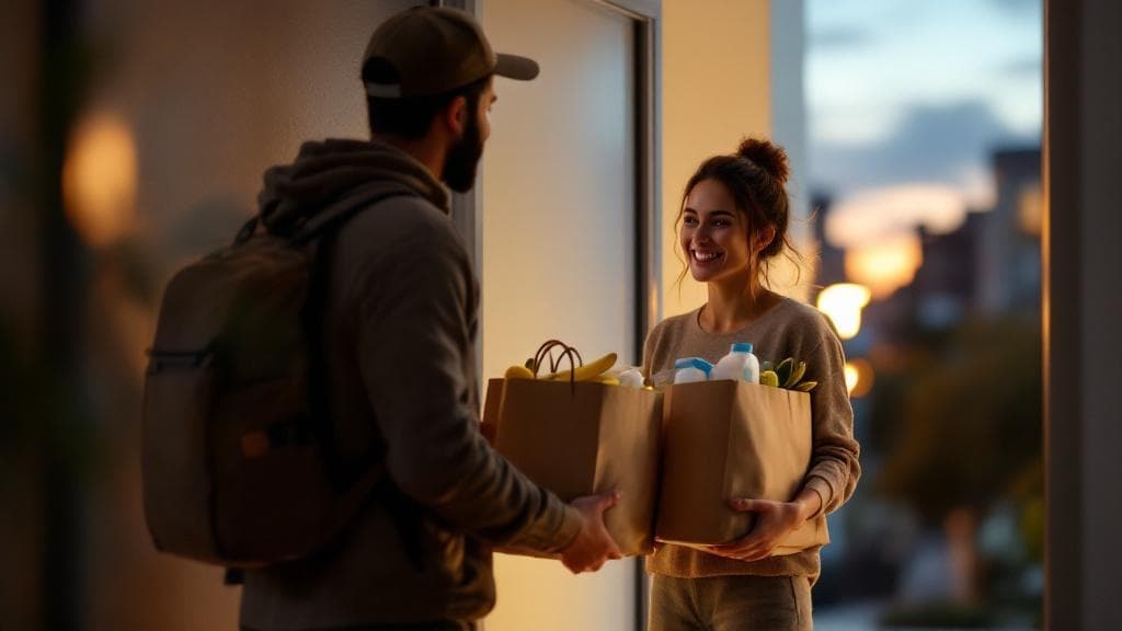 Order tracking from picker to courier to your door